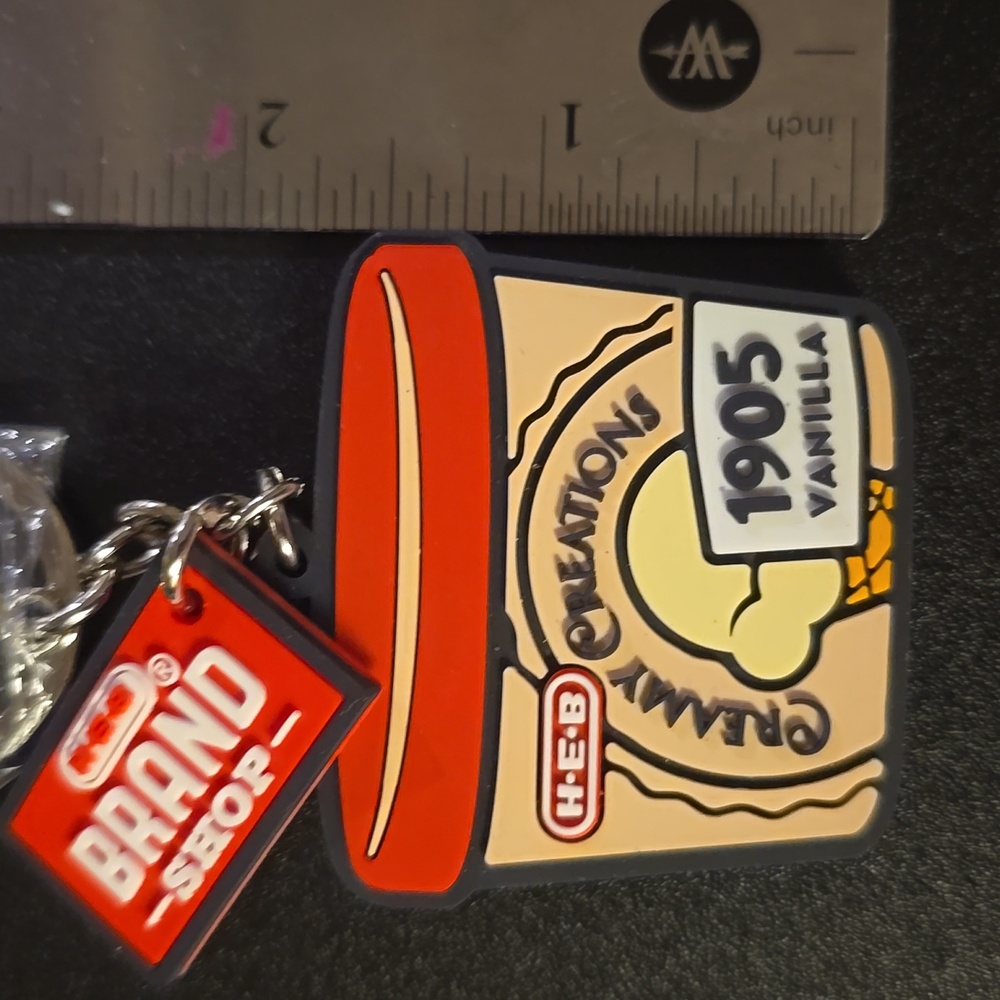 HEB Grocery Brand Shop Creamy Creations Keychain H-E-B Texas - Picture 2 of 3